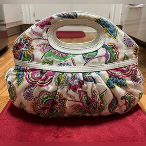 Vera Bradley Limited Edition handheld Palm Beach Gardens handBag clutch EUC